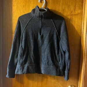 Nike Woman’s  Charcoal Gray Quarter-Zip Sweater Small